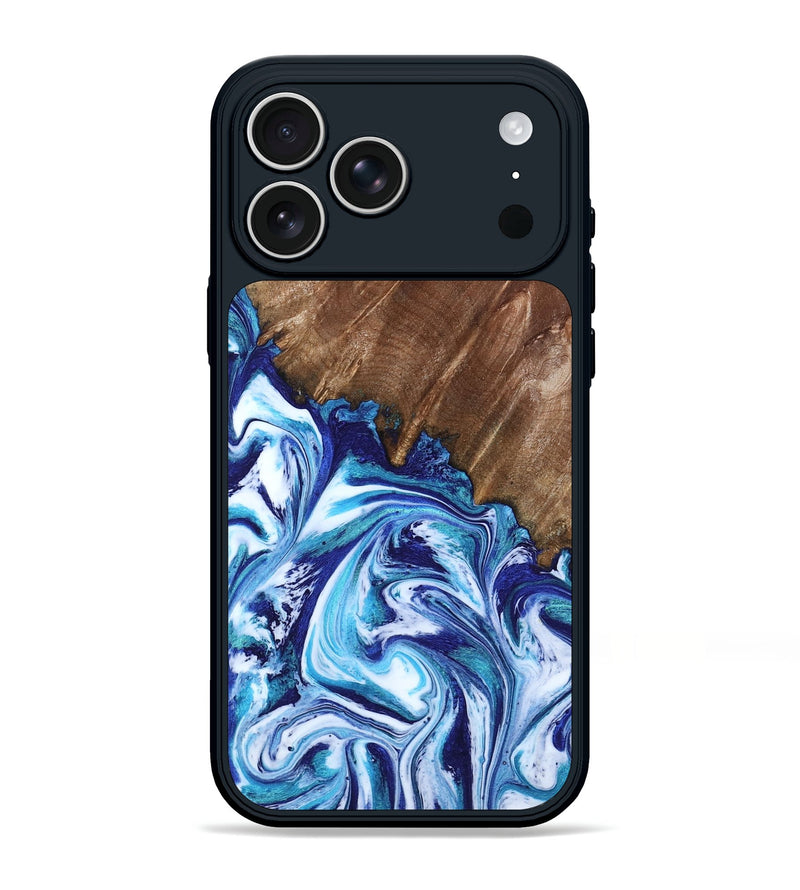 iPhone 17 Pro Max Wood Phone Case - Paralee (Blue, 802336)