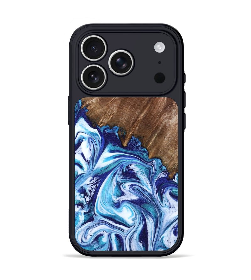 iPhone 17 Pro Wood Phone Case - Paralee (Blue, 802336)