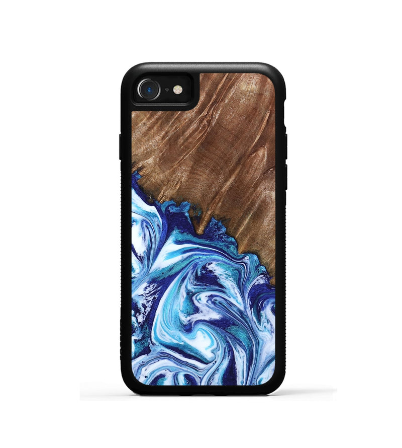 iPhone SE Wood Phone Case - Paralee (Blue, 802336)