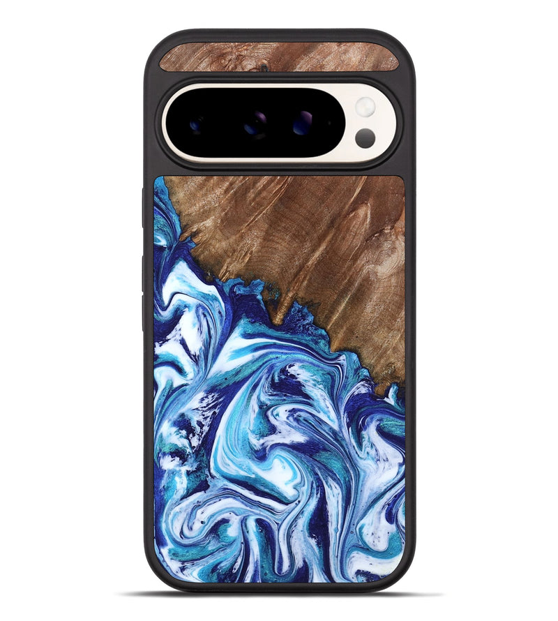 Pixel 10 Pro XL Wood Phone Case - Paralee (Blue, 802336)