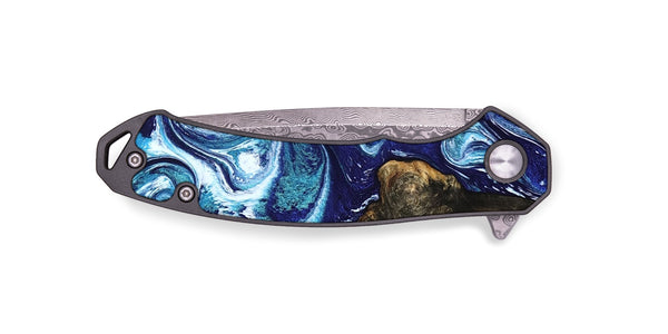 EDC Wood Pocket Knife - Winona (Blue, 802337)