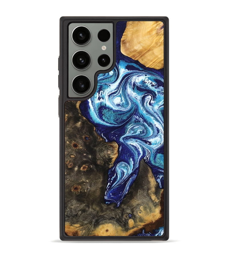 Galaxy S23 Ultra Wood Phone Case - Winona (Blue, 802337)