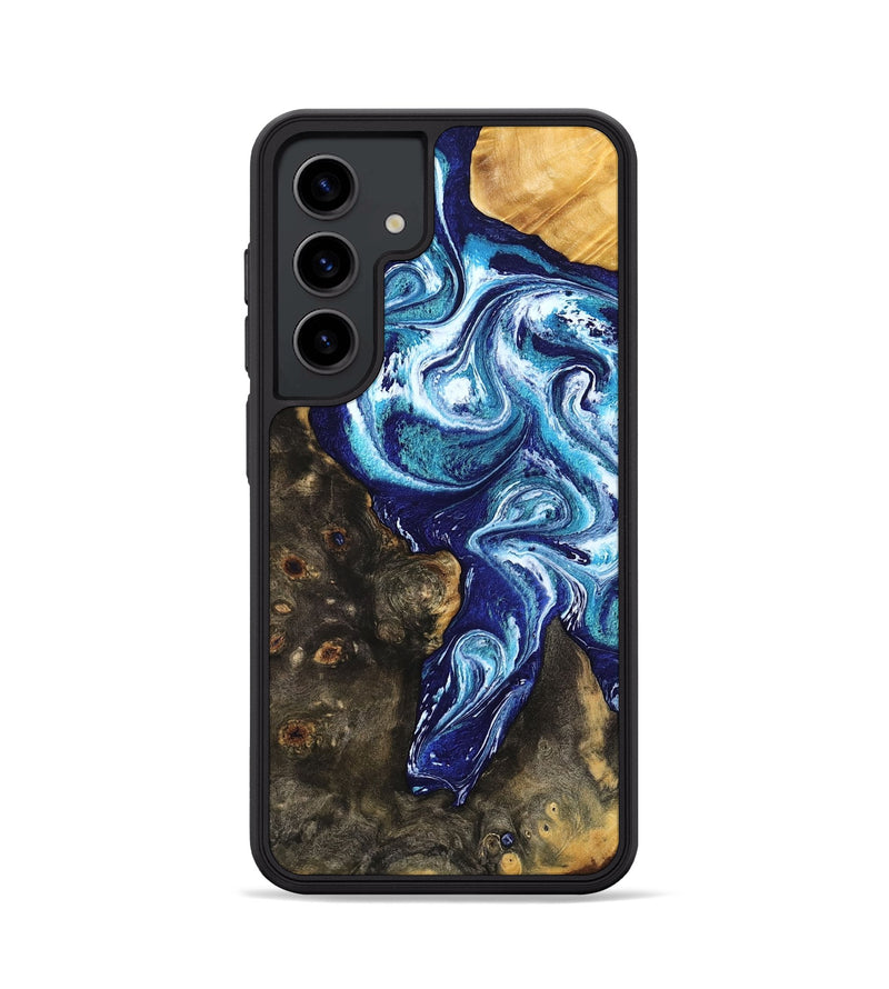 Galaxy S24 Wood Phone Case - Winona (Blue, 802337)
