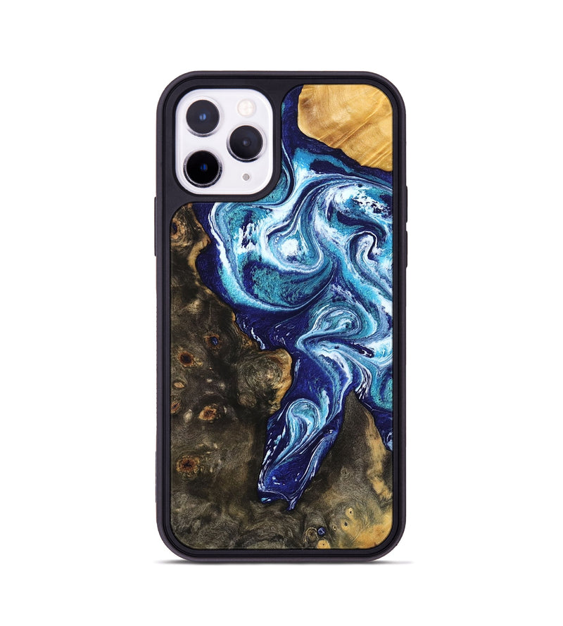 iPhone 11 Pro Wood Phone Case - Winona (Blue, 802337)