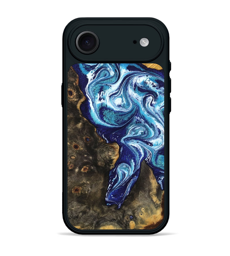 iPhone 17 Air Wood Phone Case - Winona (Blue, 802337)