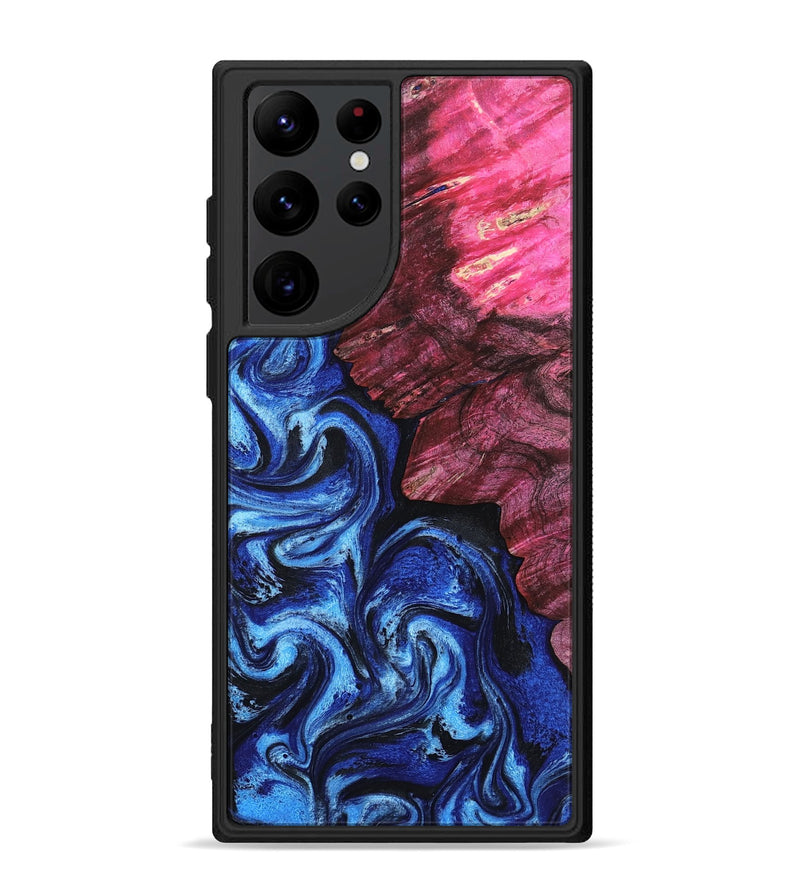 Galaxy S22 Ultra Wood Phone Case - Drake (Blue, 802338)