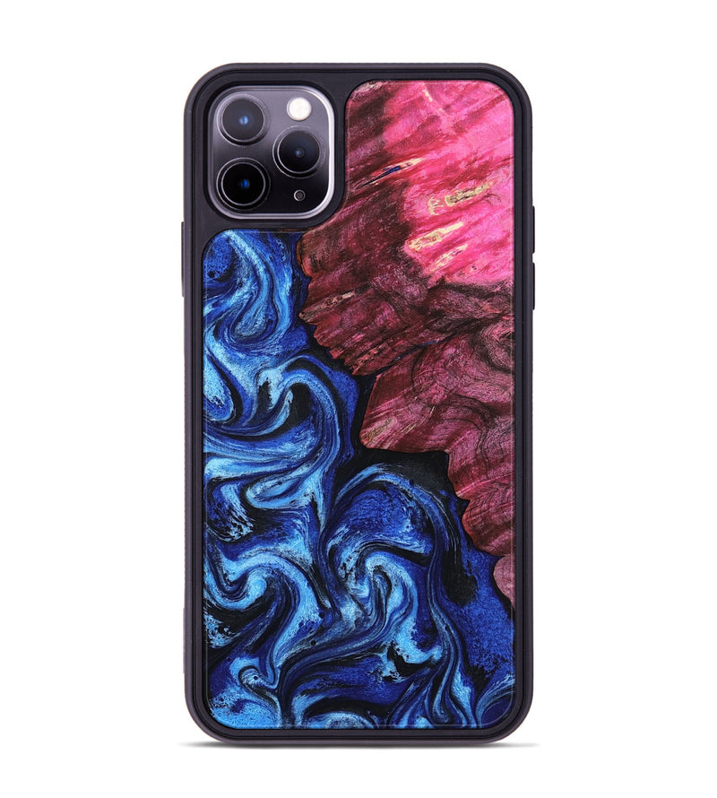 iPhone 11 Pro Max Wood Phone Case - Drake (Blue, 802338)