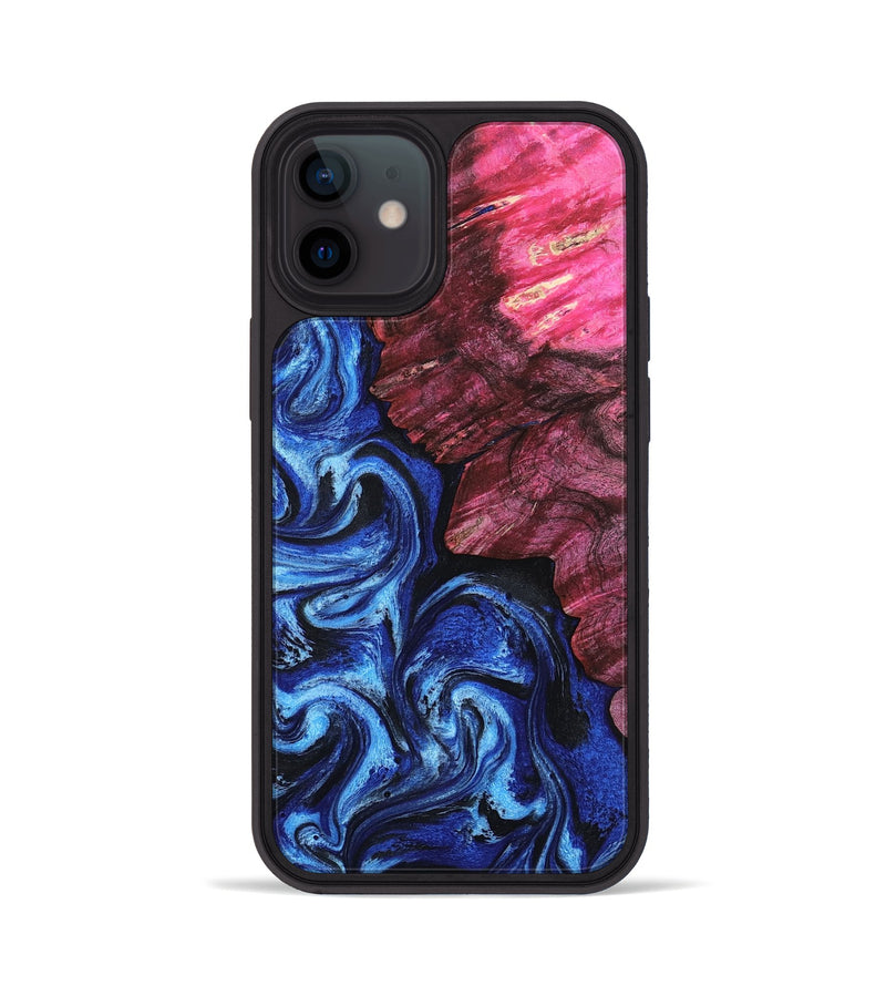 iPhone 12 Wood Phone Case - Drake (Blue, 802338)