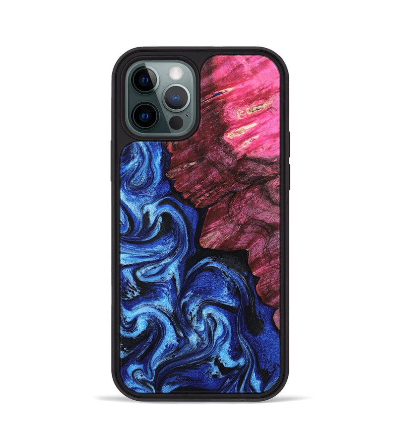 iPhone 12 Pro Wood Phone Case - Drake (Blue, 802338)