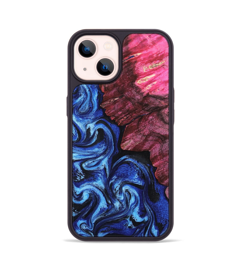 iPhone 14 Wood Phone Case - Drake (Blue, 802338)