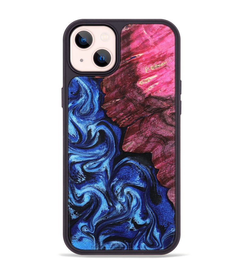iPhone 14 Plus Wood Phone Case - Drake (Blue, 802338)