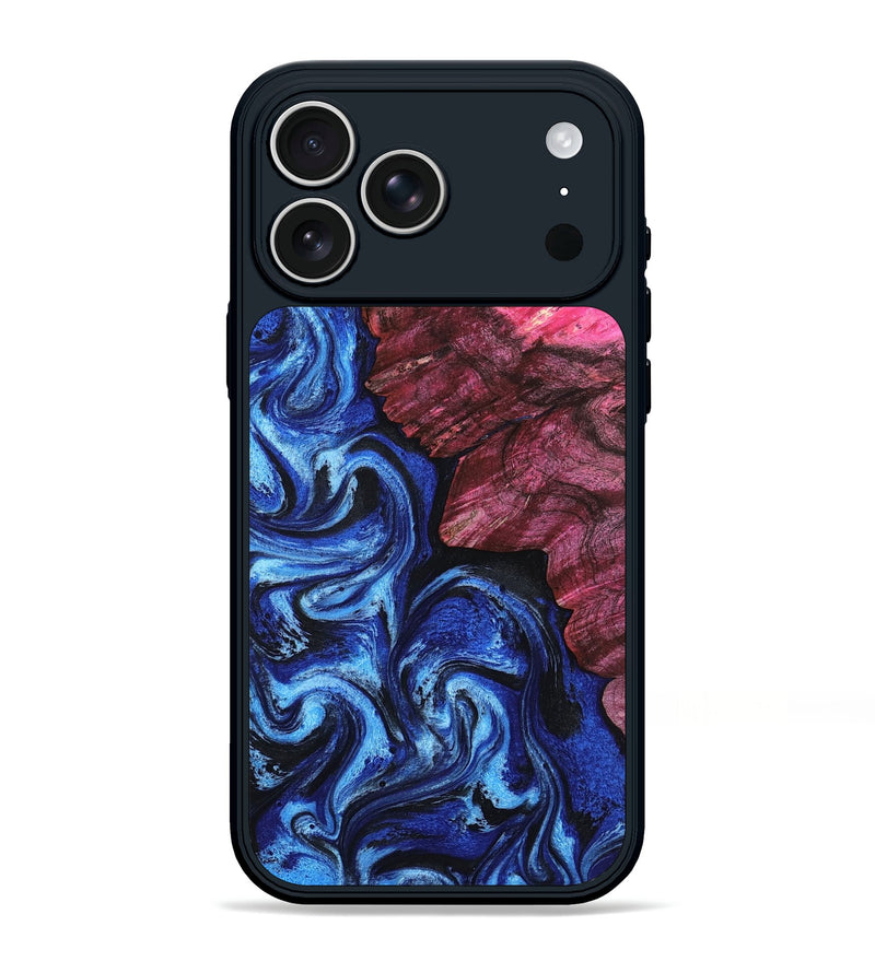 iPhone 17 Pro Max Wood Phone Case - Drake (Blue, 802338)