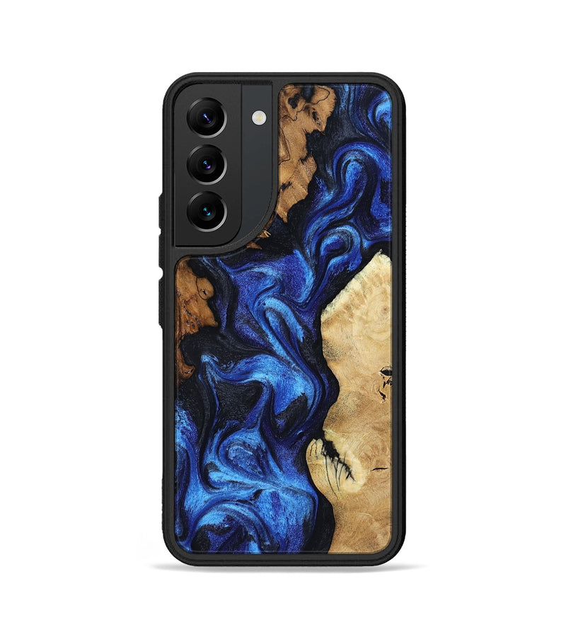 Galaxy S22 Wood Phone Case - Jammie (Blue, 802339)