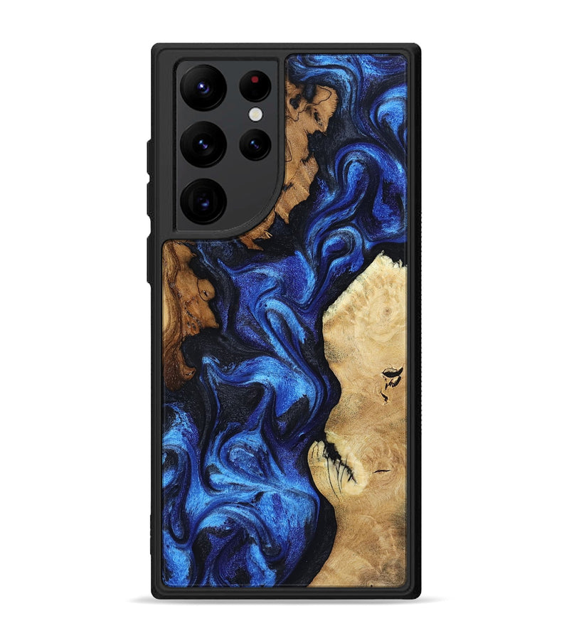 Galaxy S22 Ultra Wood Phone Case - Jammie (Blue, 802339)