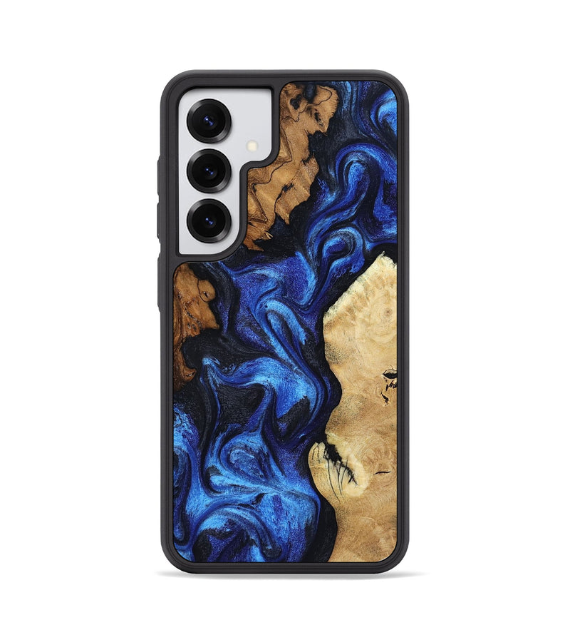 Galaxy S25 Wood Phone Case - Jammie (Blue, 802339)