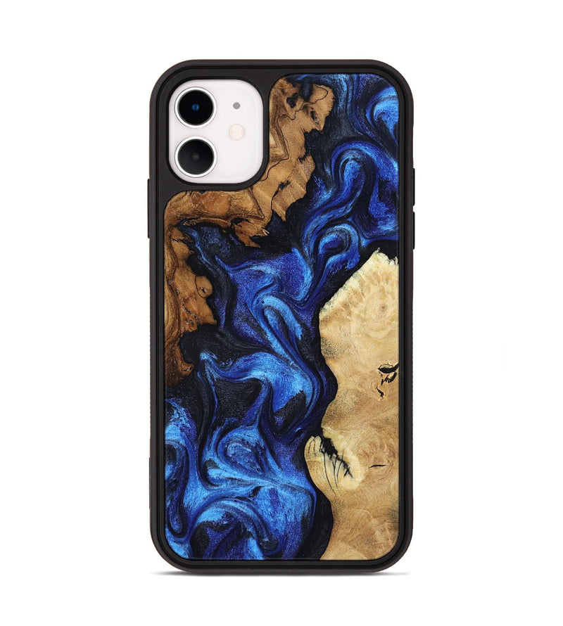 iPhone 11 Wood Phone Case - Jammie (Blue, 802339)