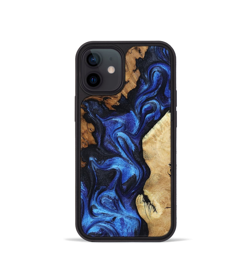 iPhone 12 mini Wood Phone Case - Jammie (Blue, 802339)