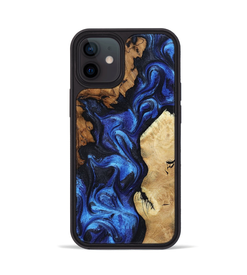 iPhone 12 Wood Phone Case - Jammie (Blue, 802339)