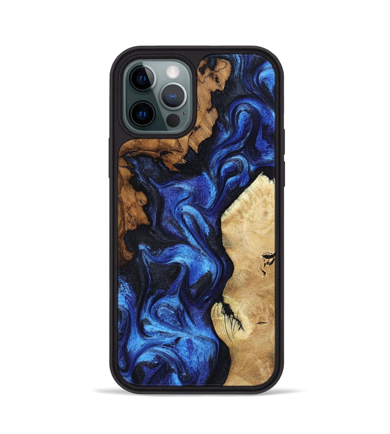 iPhone 12 Pro Wood Phone Case - Jammie (Blue, 802339)