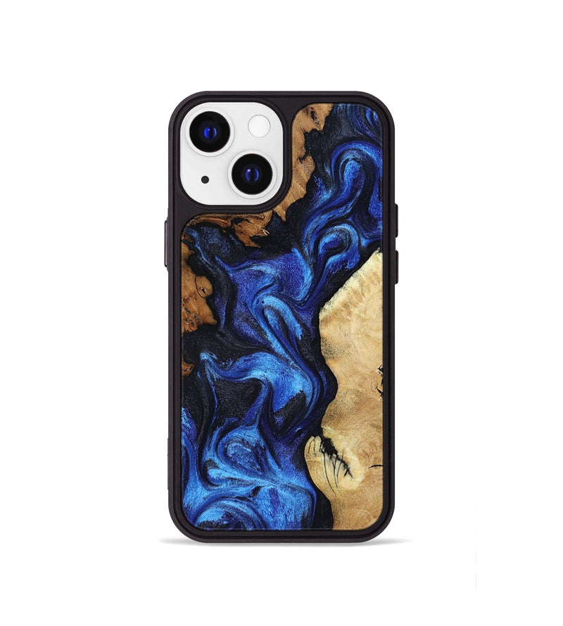 iPhone 13 mini Wood Phone Case - Jammie (Blue, 802339)