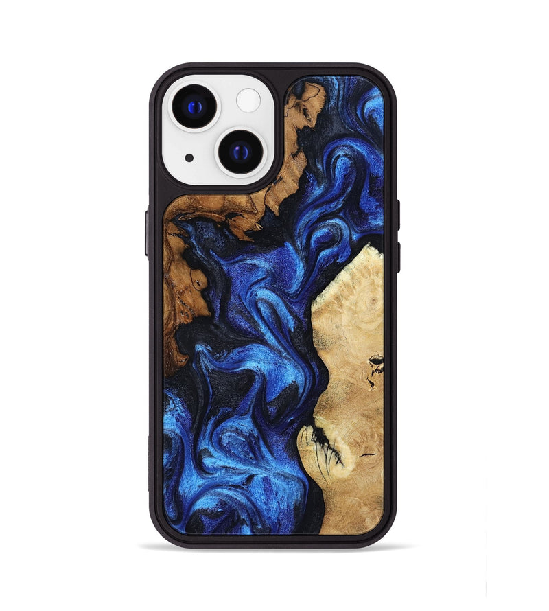 iPhone 13 Wood Phone Case - Jammie (Blue, 802339)