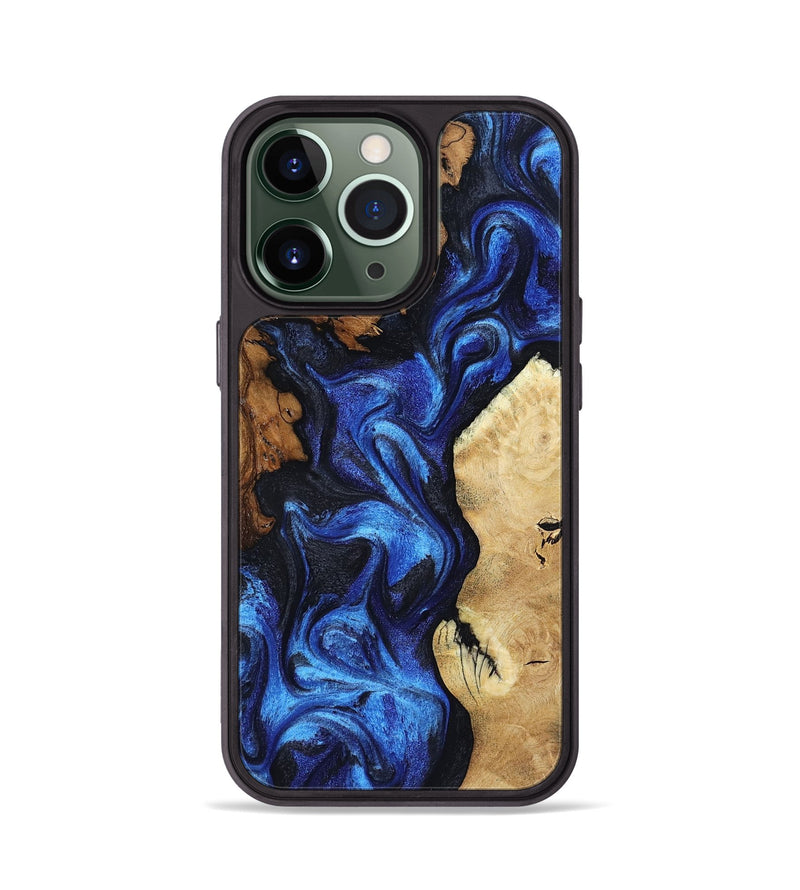 iPhone 13 Pro Wood Phone Case - Jammie (Blue, 802339)