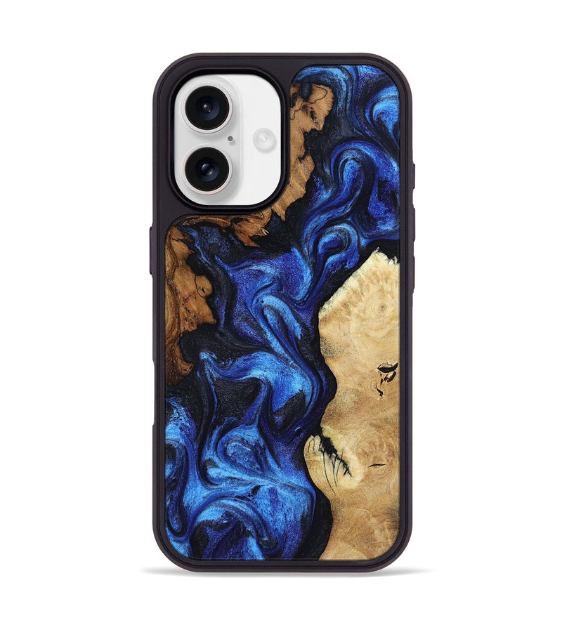 iPhone 17 Wood Phone Case - Jammie (Blue, 802339)