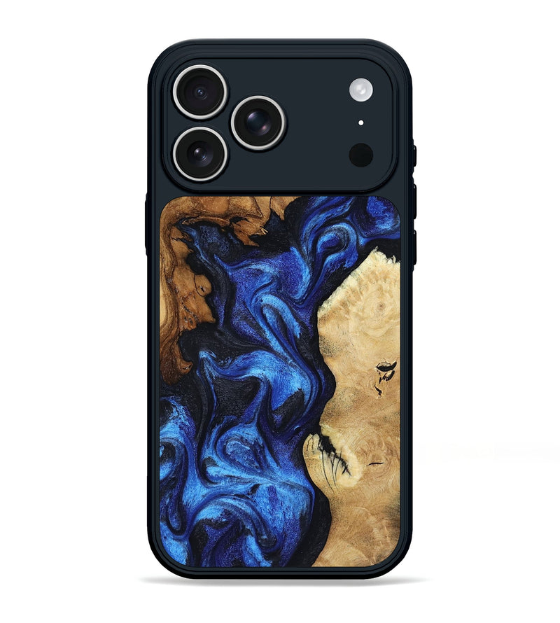 iPhone 17 Pro Max Wood Phone Case - Jammie (Blue, 802339)
