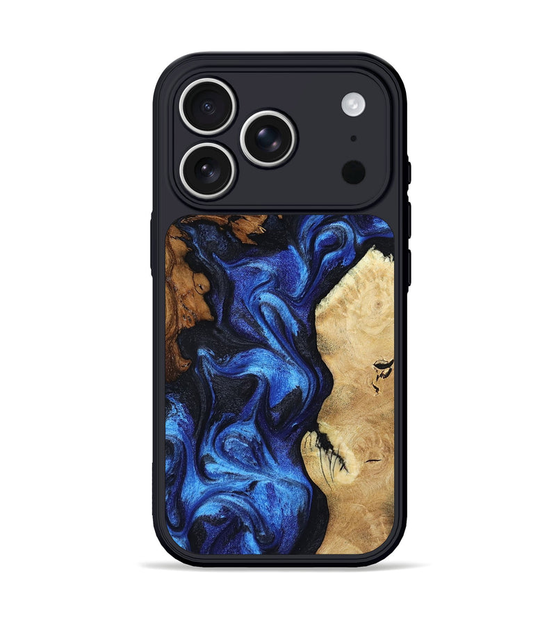 iPhone 17 Pro Wood Phone Case - Jammie (Blue, 802339)