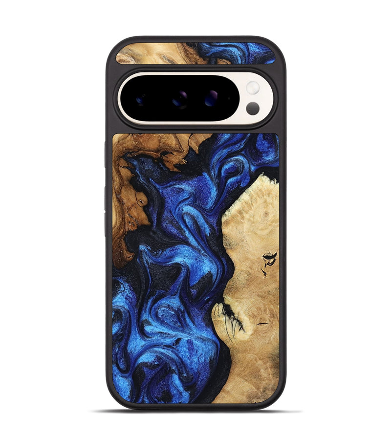 Pixel 9 Wood Phone Case - Jammie (Blue, 802339)