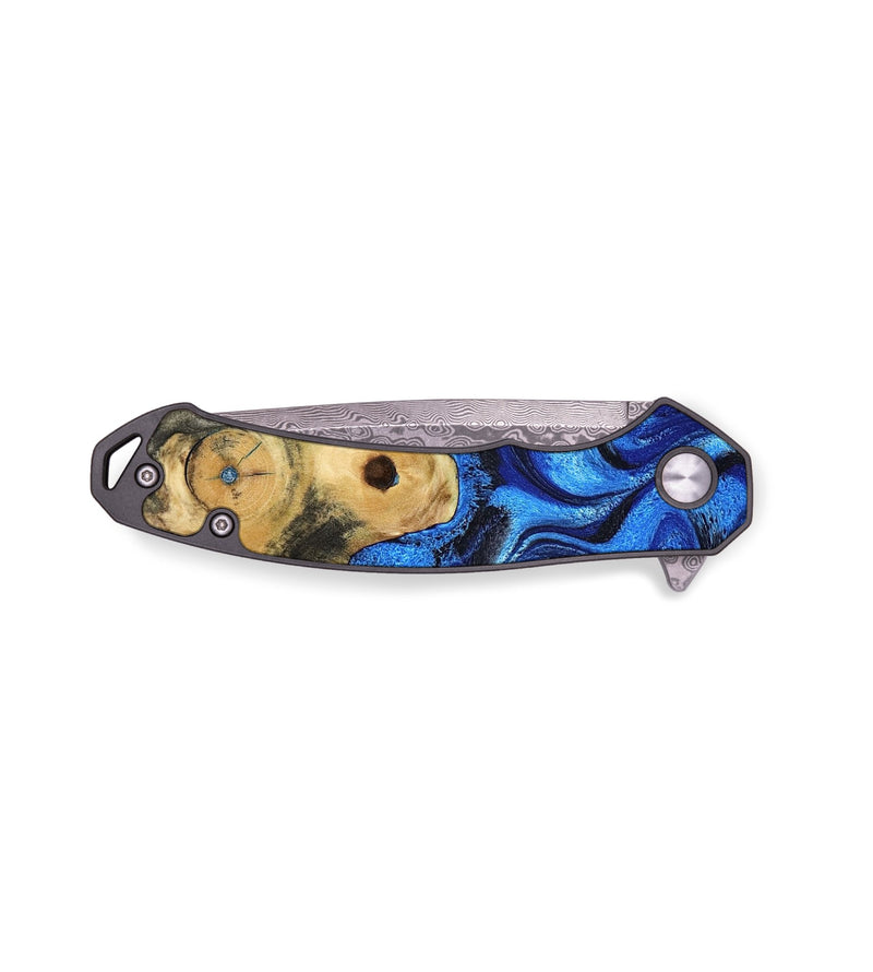 EDC Wood Pocket Knife - Solana (Blue, 802340)