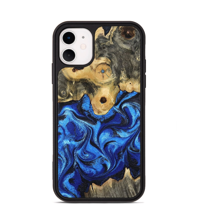 iPhone 11 Wood Phone Case - Solana (Blue, 802340)