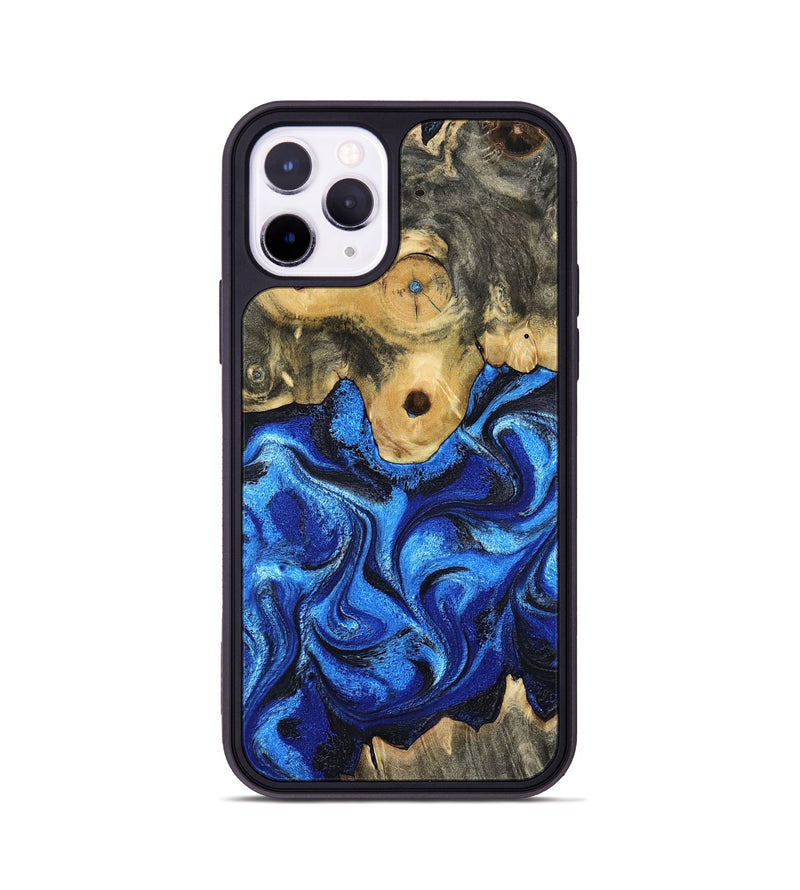 iPhone 11 Pro Wood Phone Case - Solana (Blue, 802340)
