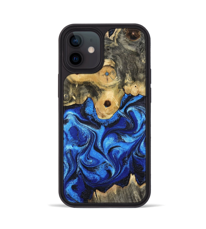 iPhone 12 Wood Phone Case - Solana (Blue, 802340)