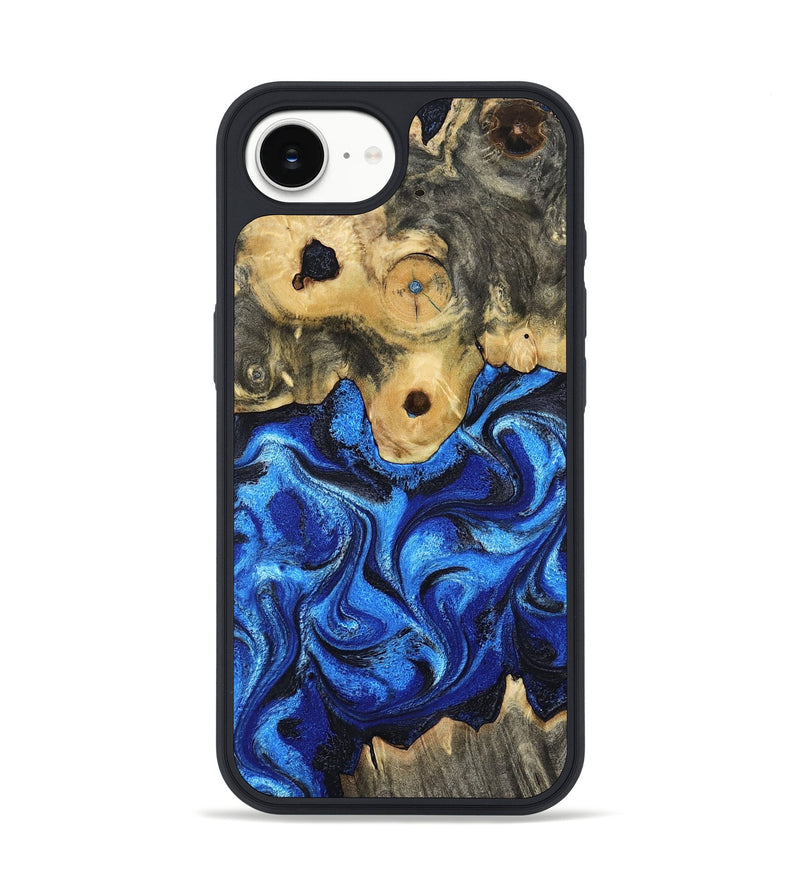 iPhone 16e Wood Phone Case - Solana (Blue, 802340)