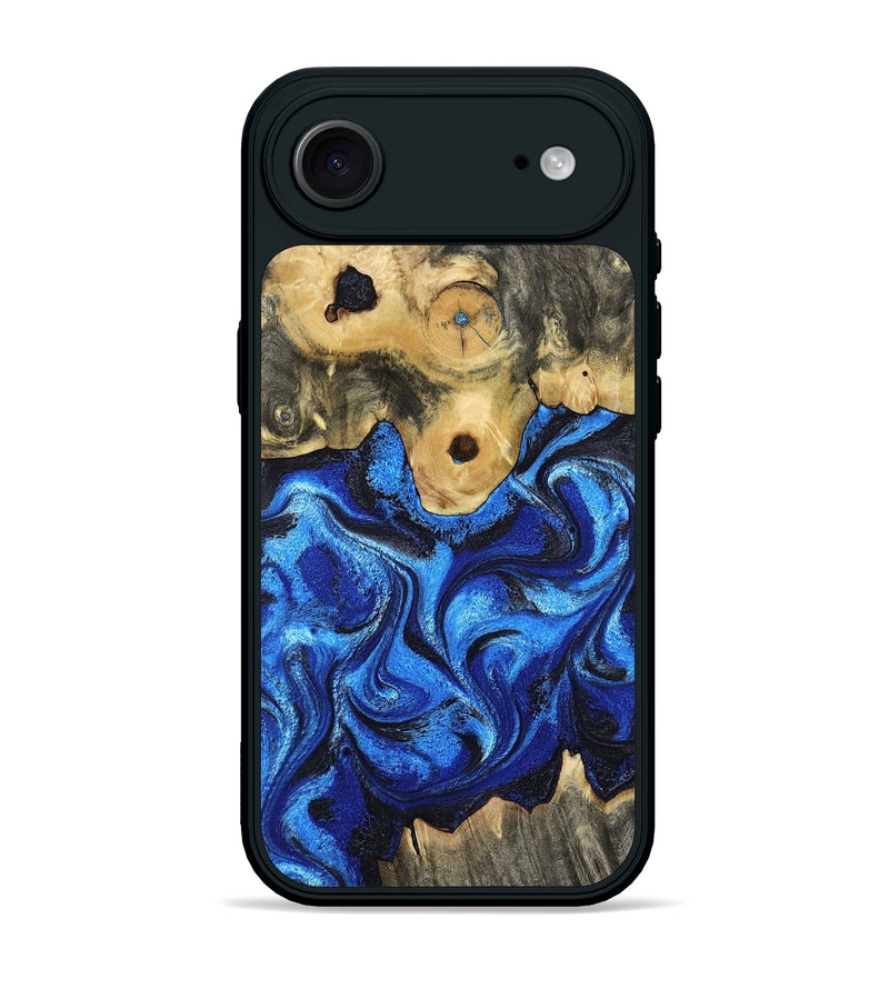 iPhone 17 Air Wood Phone Case - Solana (Blue, 802340)