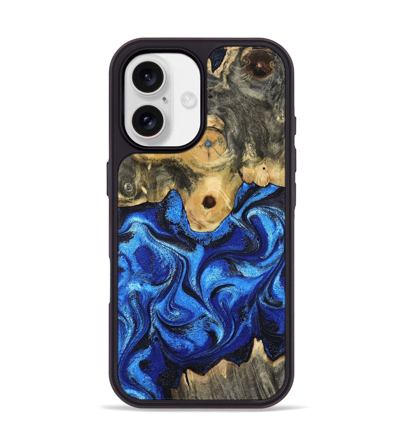 iPhone 17 Wood Phone Case - Solana (Blue, 802340)
