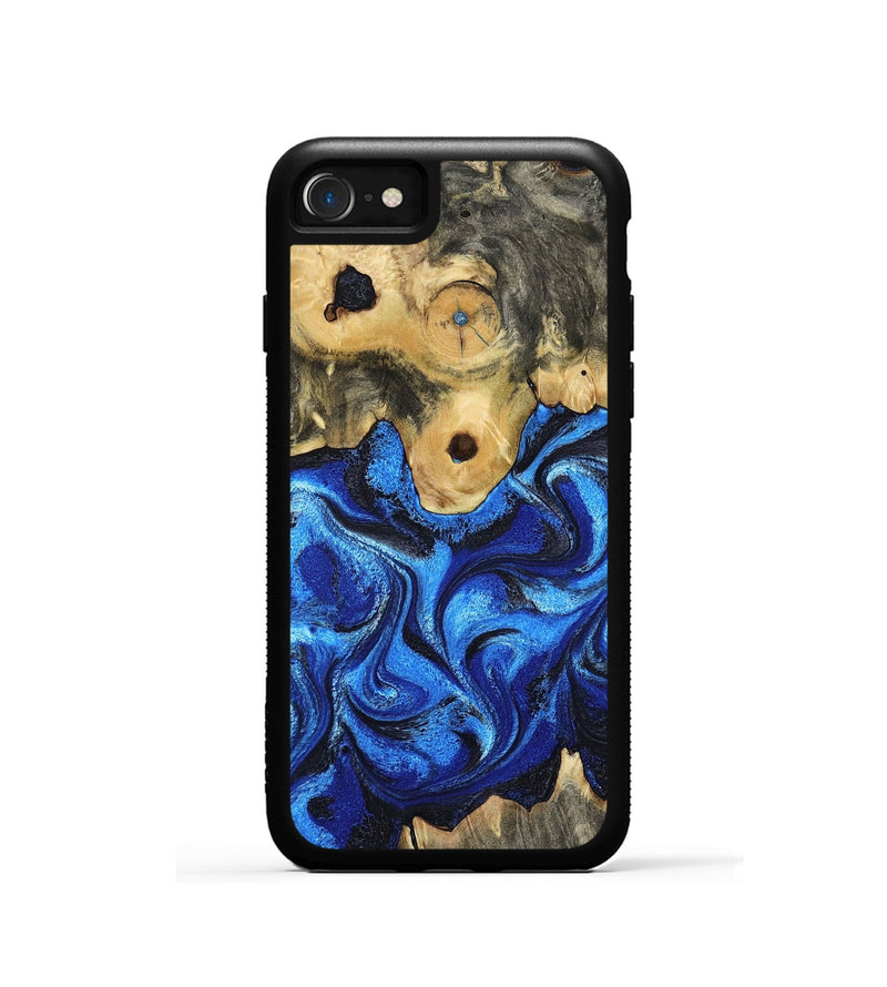 iPhone SE Wood Phone Case - Solana (Blue, 802340)