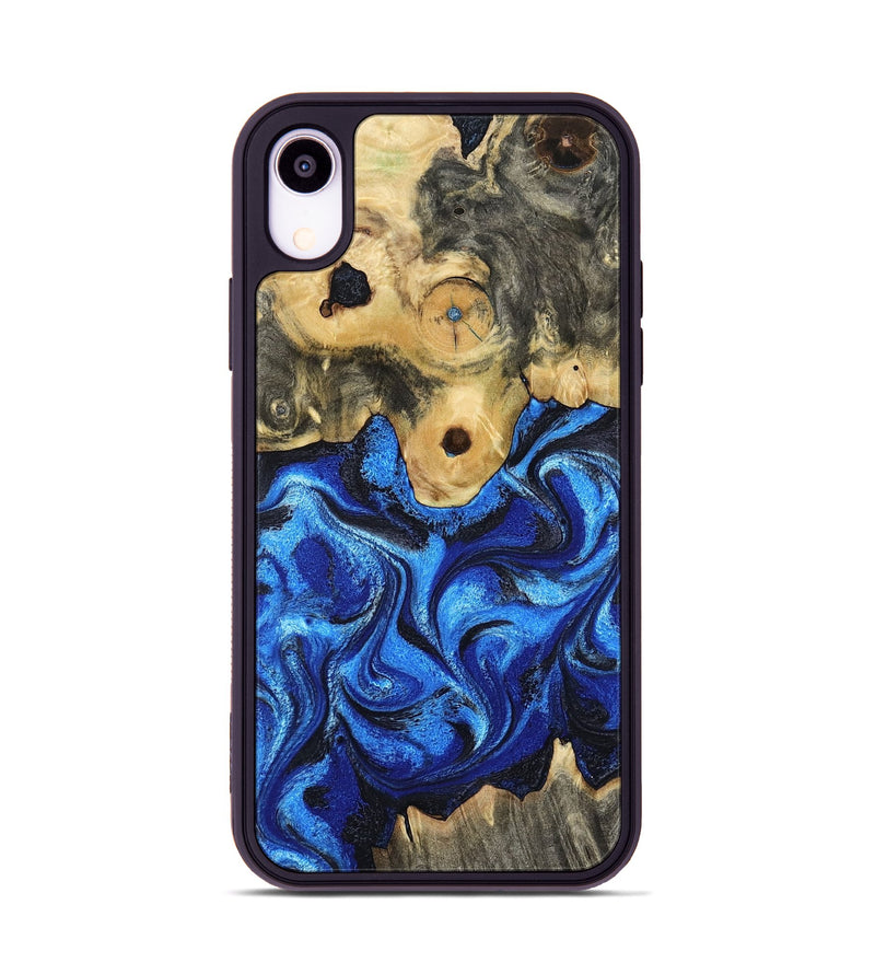 iPhone Xr Wood Phone Case - Solana (Blue, 802340)