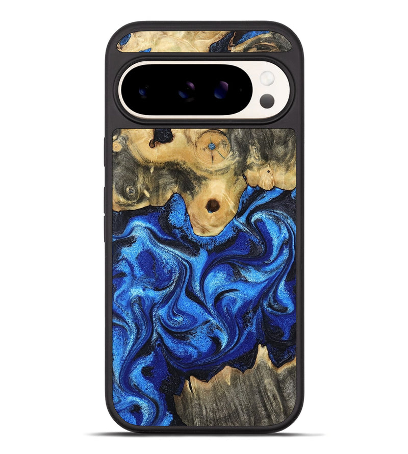 Pixel 10 Pro XL Wood Phone Case - Solana (Blue, 802340)