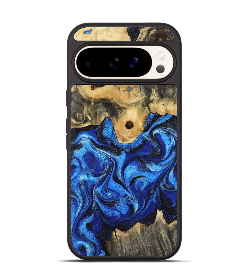 Pixel 9 Pro Wood Phone Case - Solana (Blue, 802340)