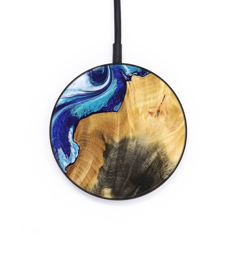 Circle Wood Wireless Charger - Connie (Blue, 802341)