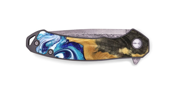 EDC Wood Pocket Knife - Connie (Blue, 802341)