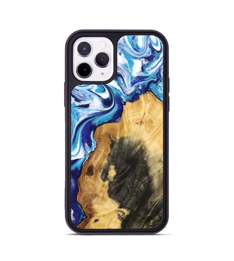 iPhone 11 Pro Wood Phone Case - Connie (Blue, 802341)
