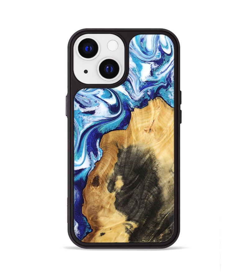 iPhone 13 Wood Phone Case - Connie (Blue, 802341)