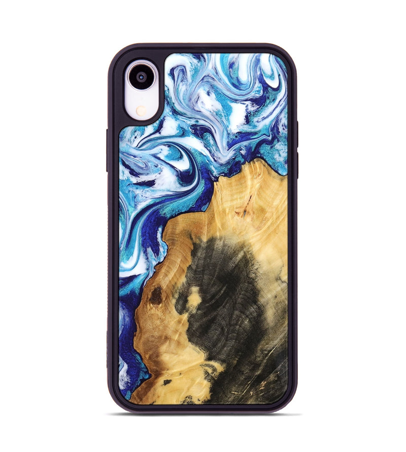 iPhone Xr Wood Phone Case - Connie (Blue, 802341)