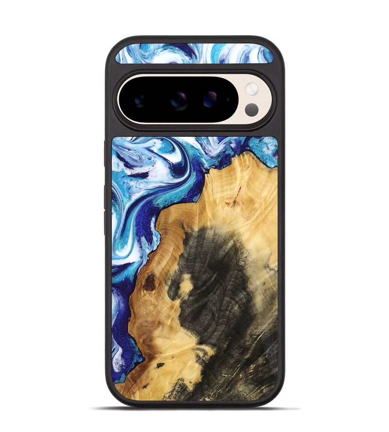 Pixel 10 Wood Phone Case - Connie (Blue, 802341)