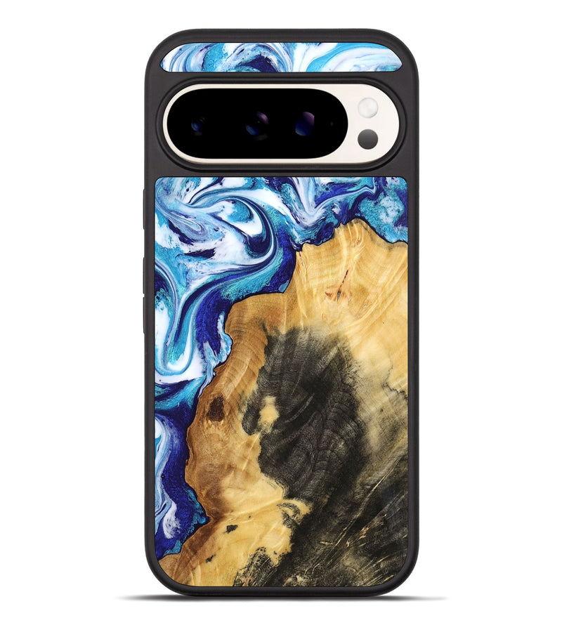 Pixel 10 Pro XL Wood Phone Case - Connie (Blue, 802341)