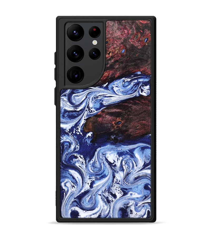 Galaxy S22 Ultra Wood Phone Case - Sylvie (Blue, 802342)