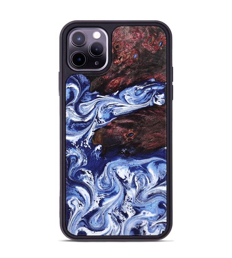 iPhone 11 Pro Max Wood Phone Case - Sylvie (Blue, 802342)